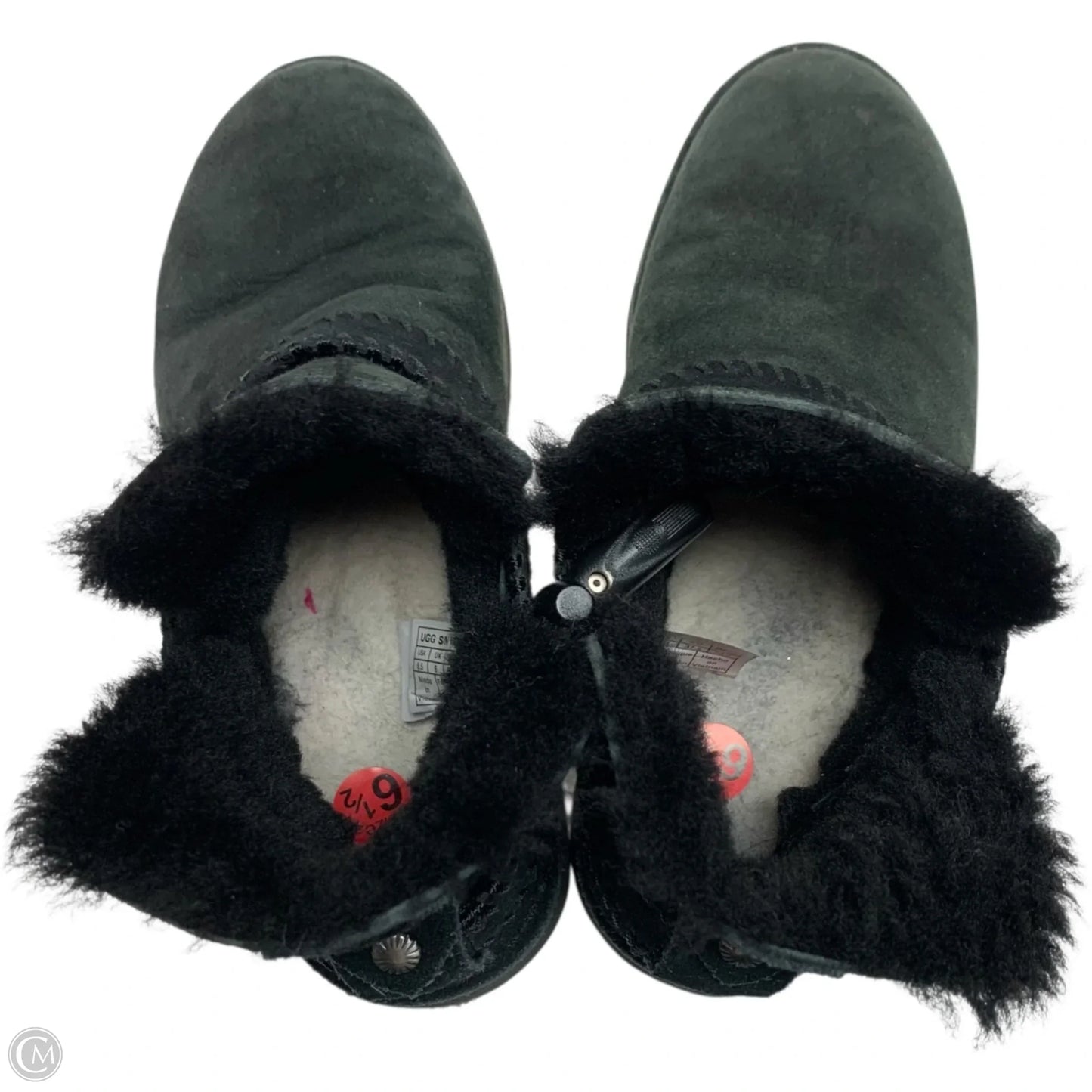 Boots Designer By Ugg In Black, Size: 6.5