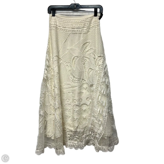 Skirt Designer By Farm Rio In Cream, Size: Xs