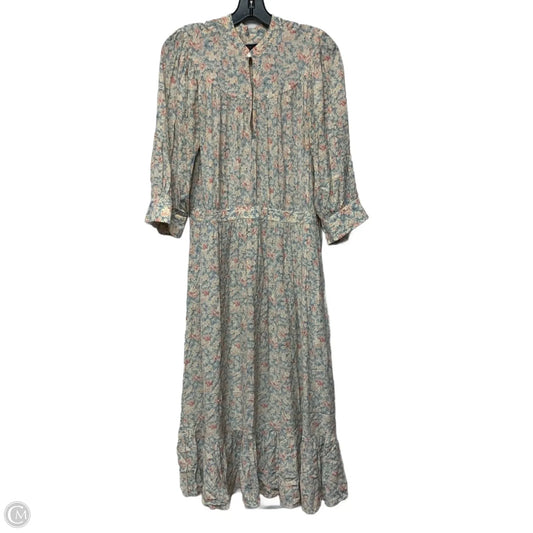 Dress Casual Midi By Polo Ralph Lauren In Floral Print, Size: Xl