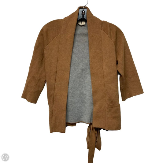 Sweater Cardigan By Moth In Grey & Tan, Size: Xsp