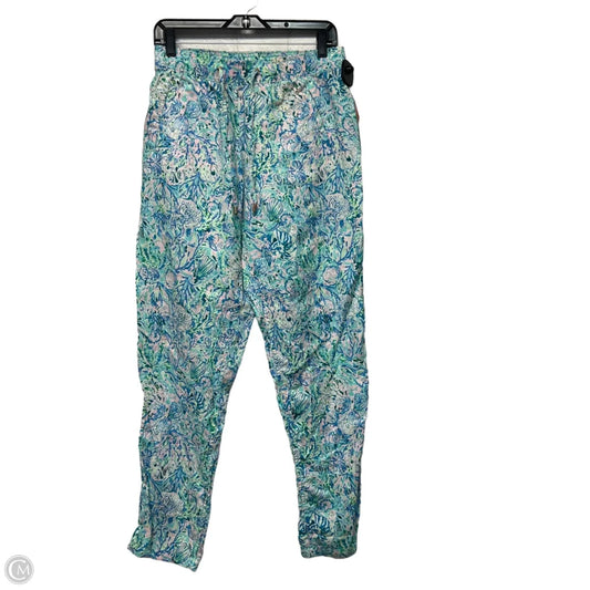 Pants Designer By Lilly Pulitzer In Blue & Green, Size: L
