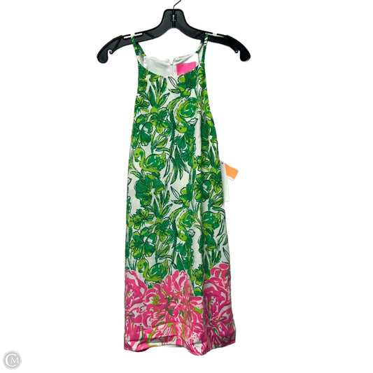 Dress Designer By Lilly Pulitzer In Green & Pink, Size: L