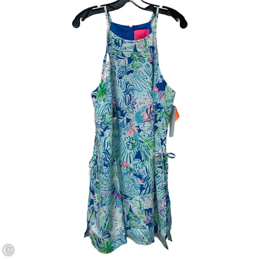Dress Designer By Lilly Pulitzer In Blue & Green, Size: Xl