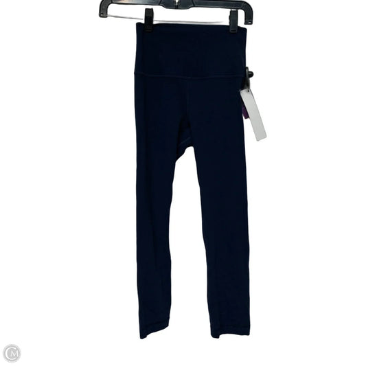 Athletic Leggings Capris By Lululemon In Navy, Size: Xs