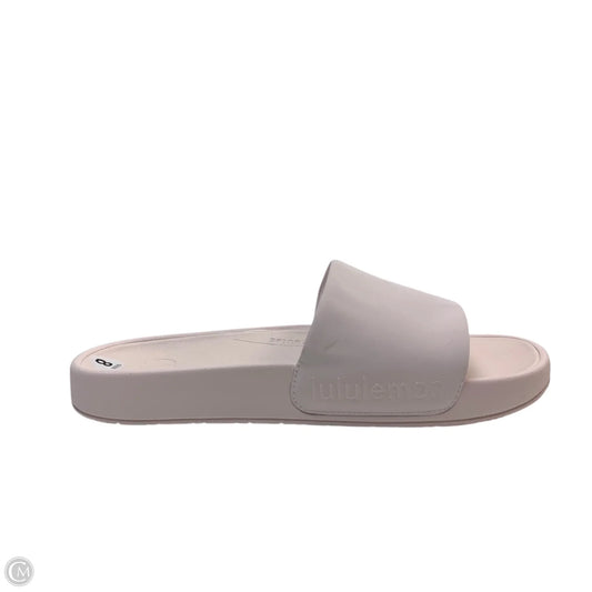 Sandals Flats By Lululemon In Pink, Size: 8