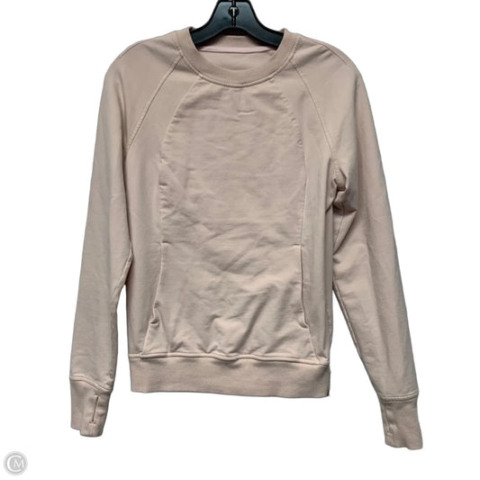 Athletic Sweatshirt Crewneck By Lululemon In Pink, Size: Xs
