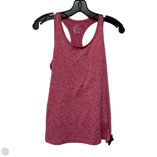 Athletic Tank Top By Nike Apparel In Pink, Size: Xs