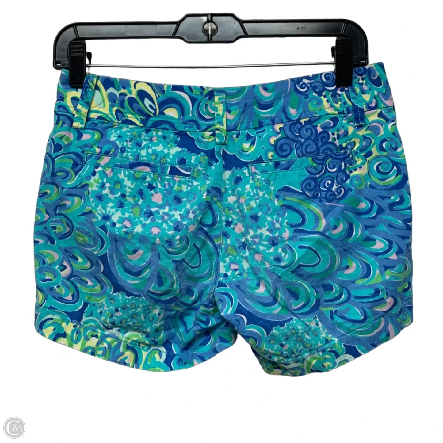 Shorts Designer By Lilly Pulitzer In Blue & Green, Size: 0