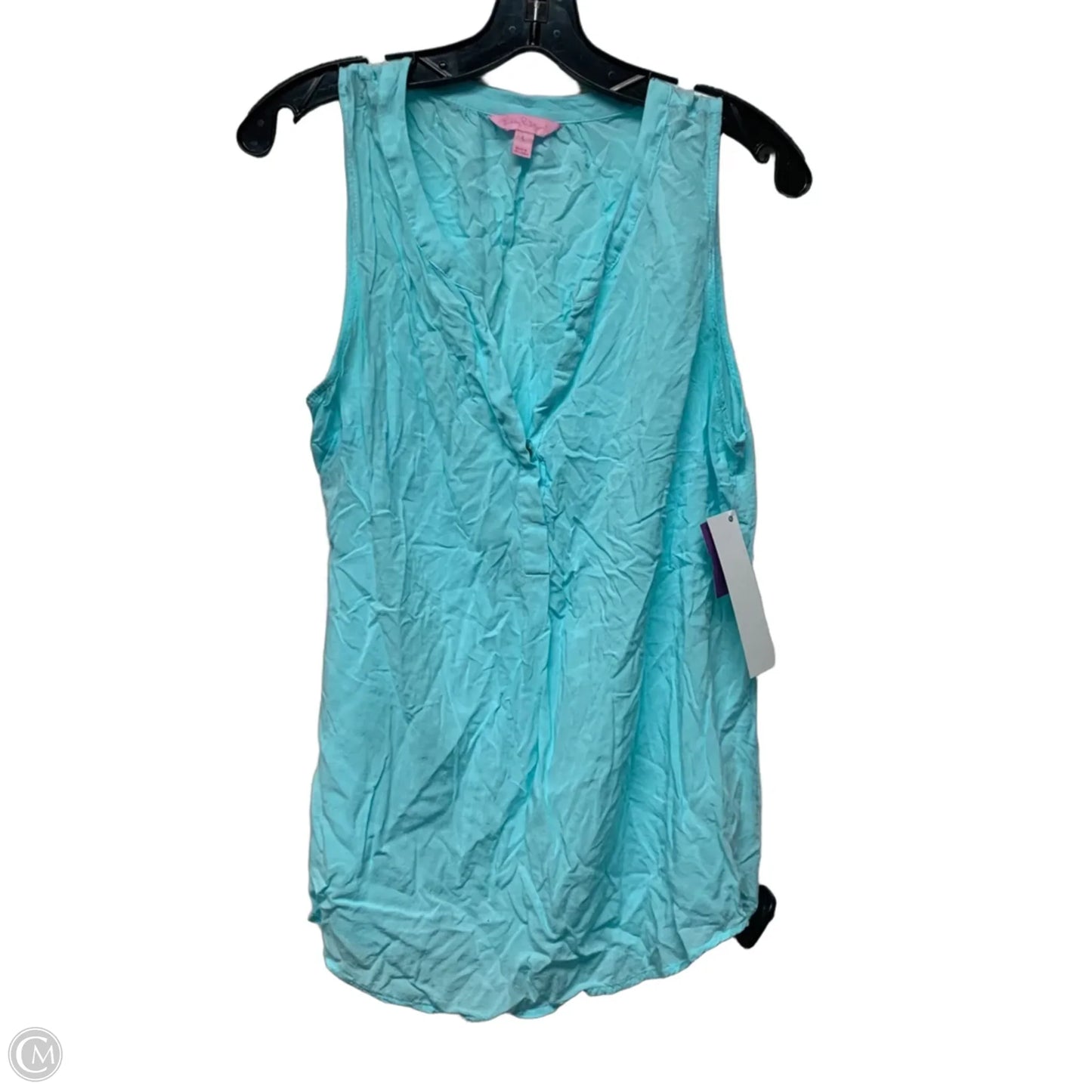 Top Sleeveless Designer By Lilly Pulitzer In Blue, Size: L
