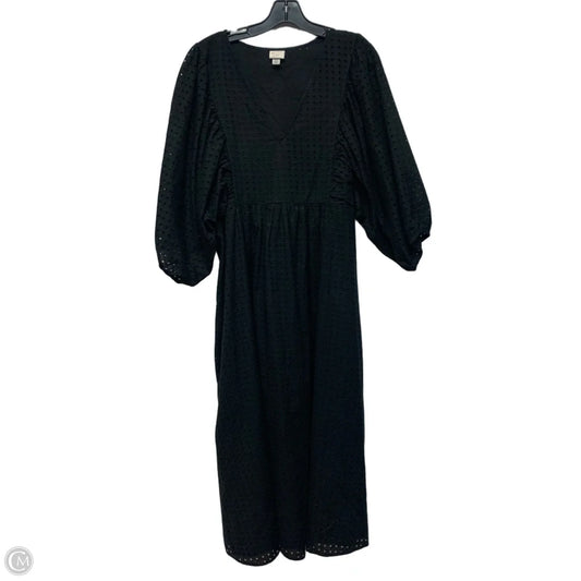 Dress Casual Maxi By A New Day In Black, Size: Xxl