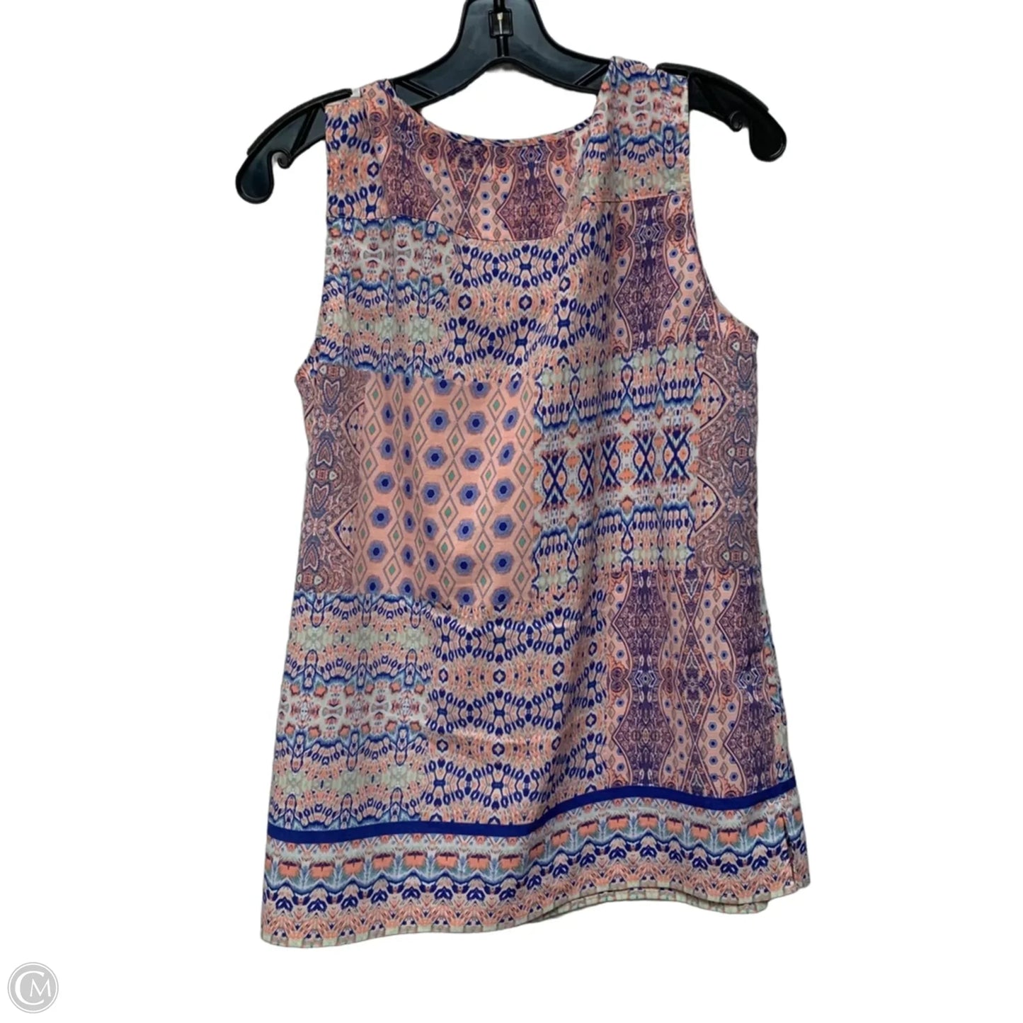 Top Sleeveless By Talbots In Blue & Pink, Size: M