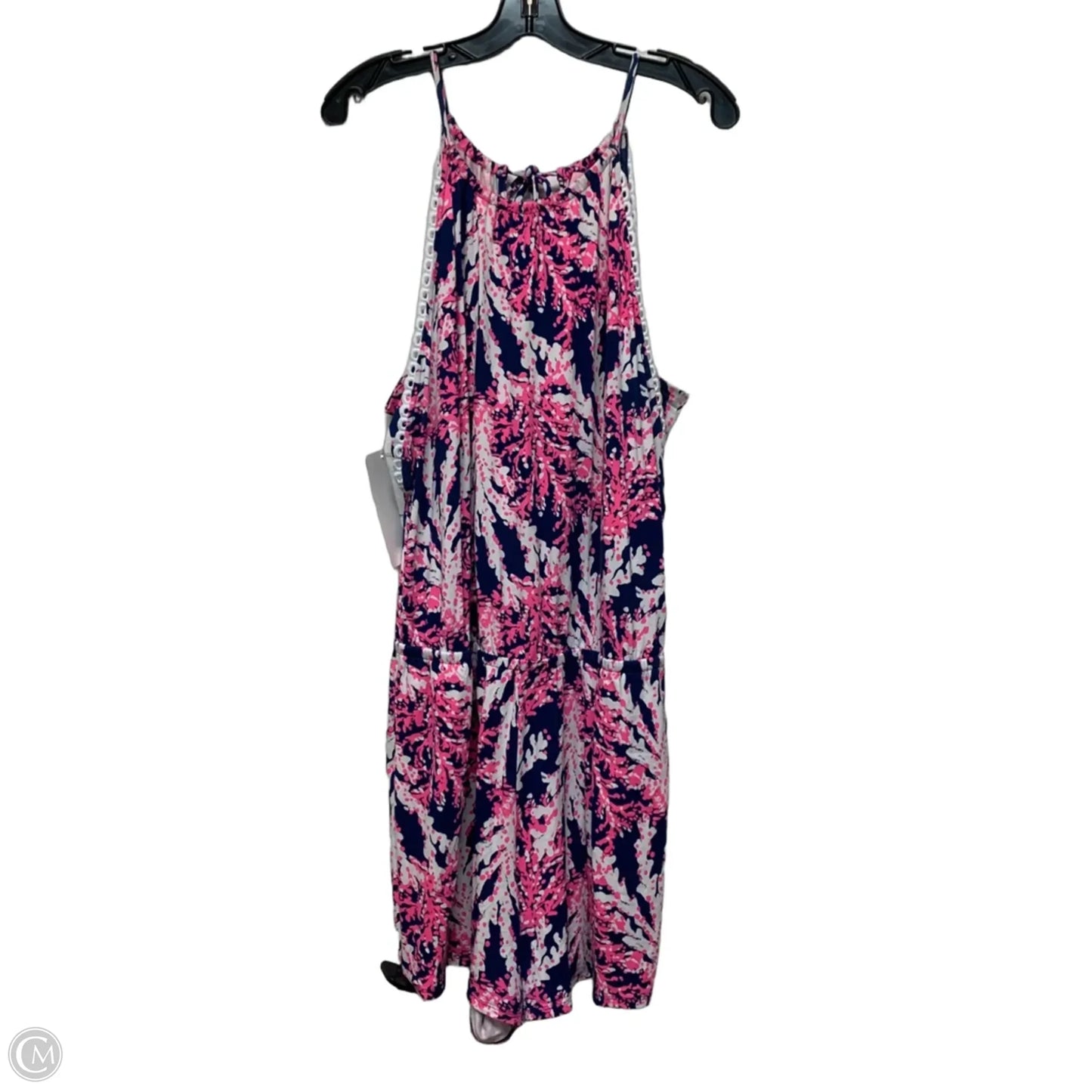 Romper Designer By Lilly Pulitzer In Blue & Pink, Size: Xl