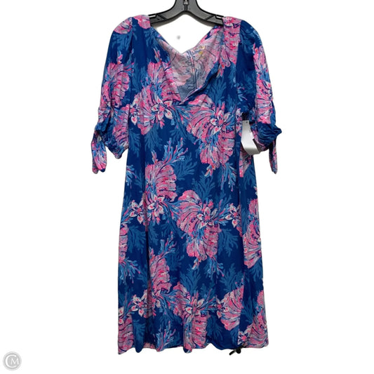 Dress Designer By Lilly Pulitzer In Blue & Pink, Size: Xl