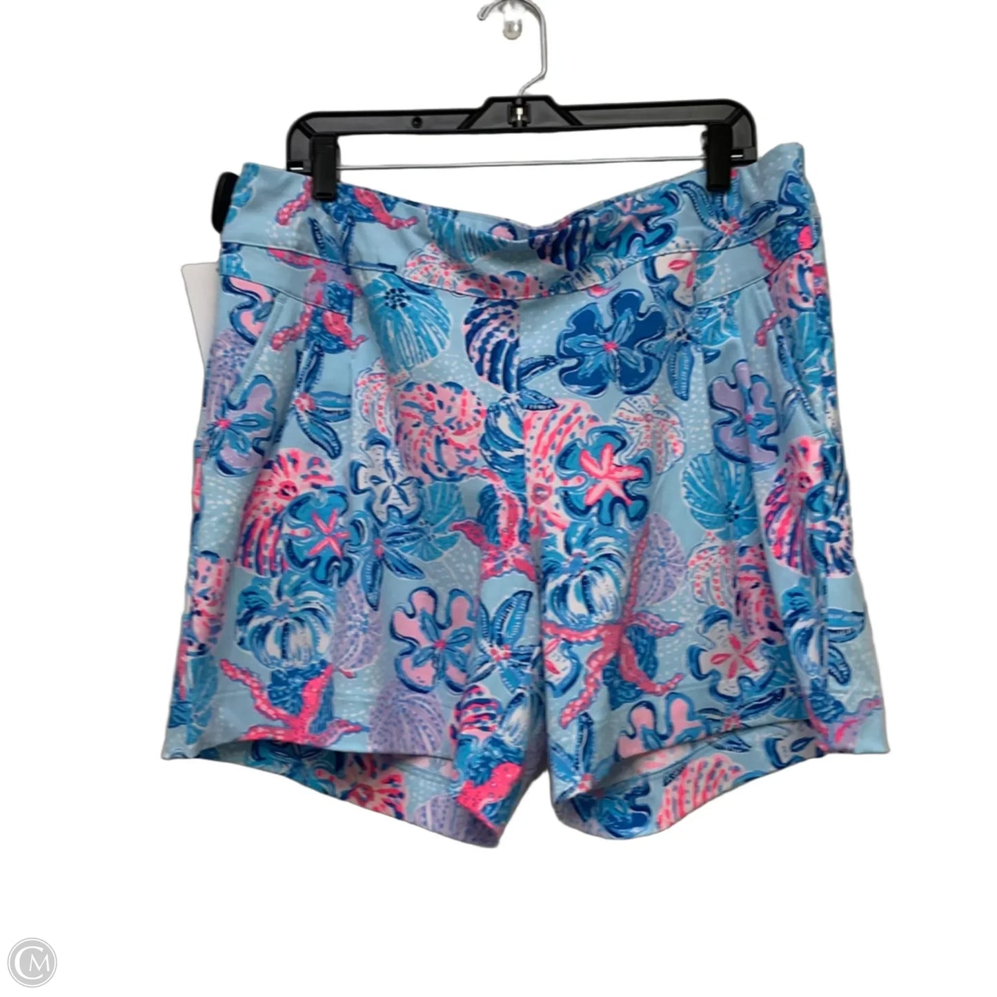 Shorts Designer By Lilly Pulitzer In Blue & Pink, Size: 16