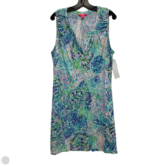 Dress Designer By Lilly Pulitzer In Green & Purple, Size: Xxl