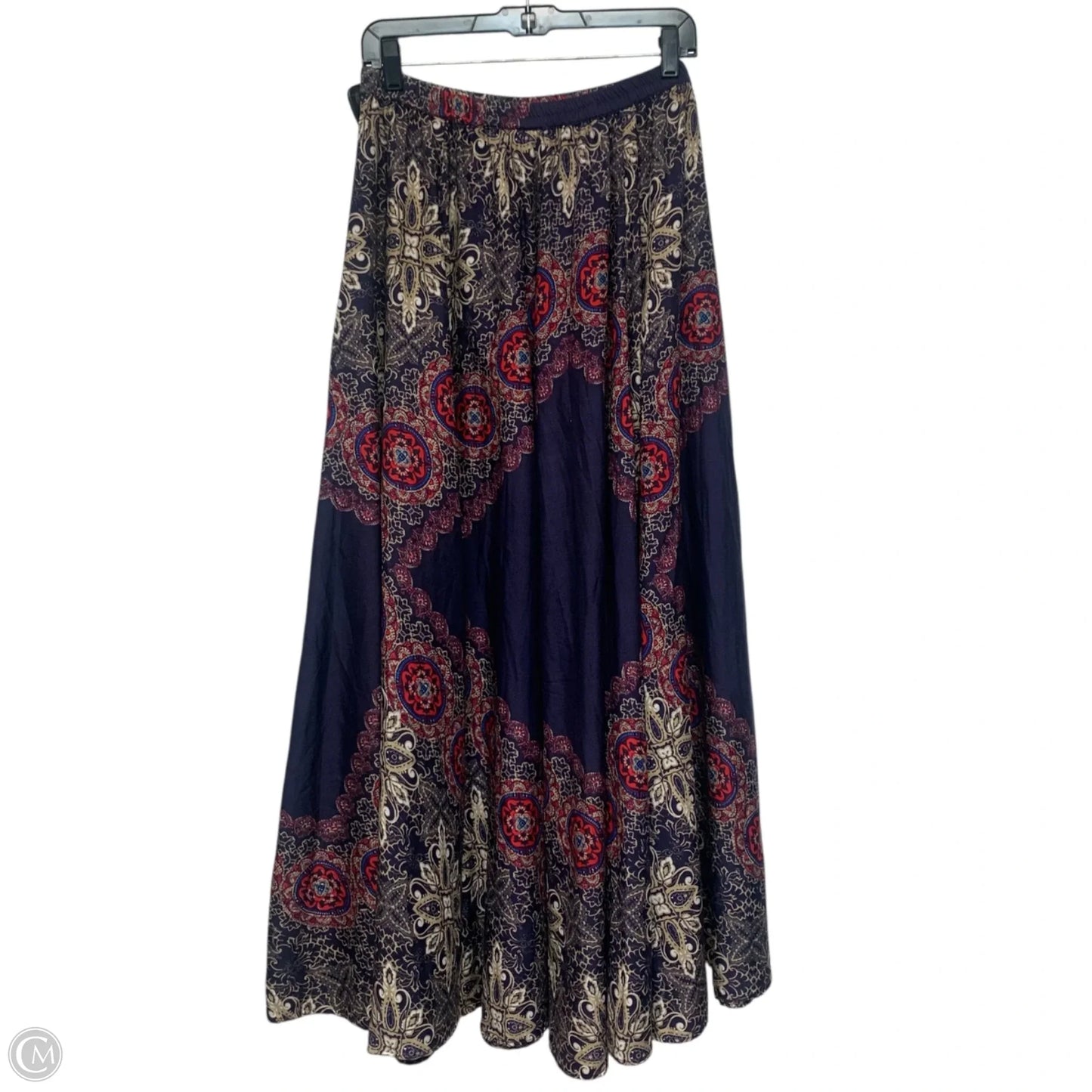Skirt Maxi By Mix Nouveau In Purple & Red, Size: L