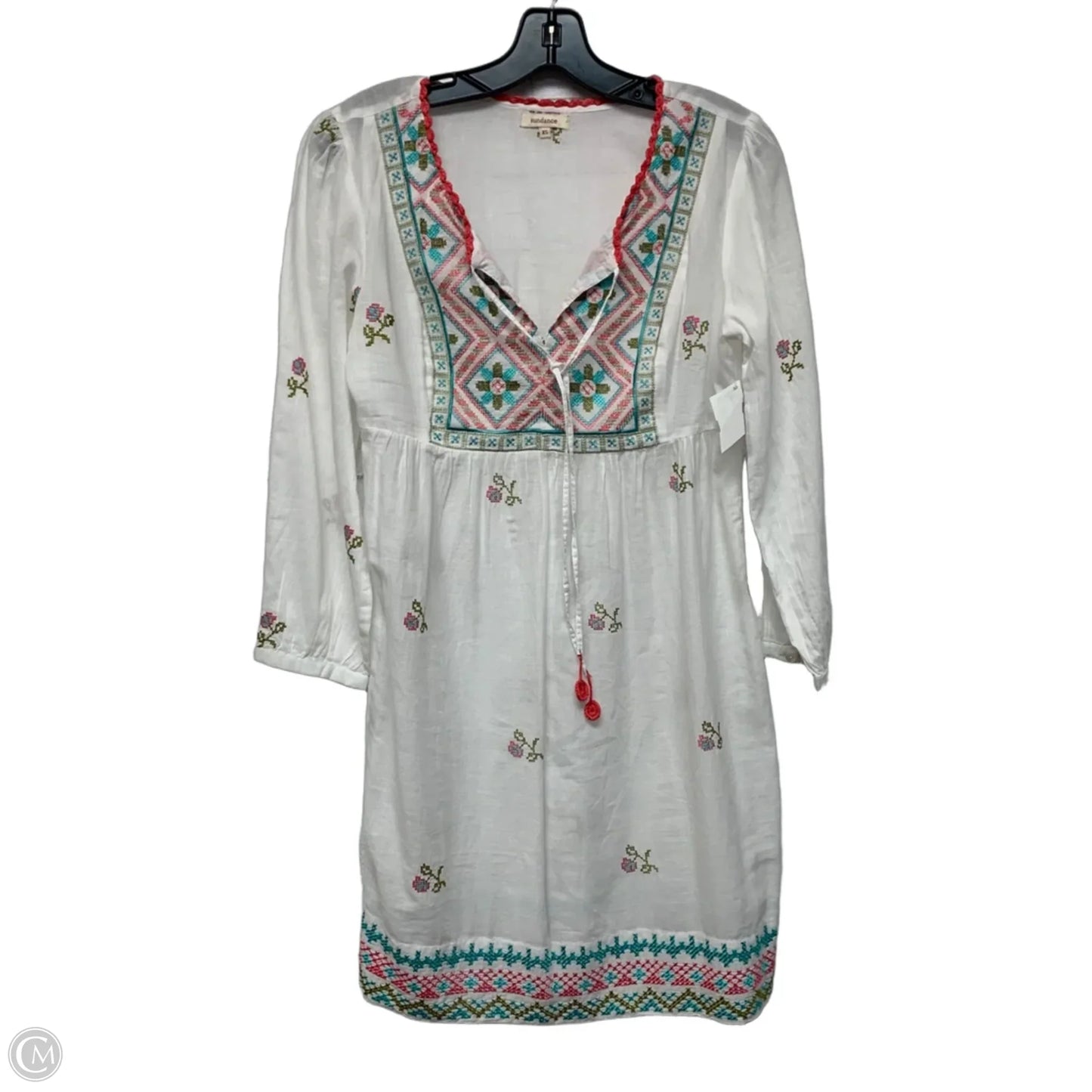 Dress Casual Short By Sundance In Pink & White, Size: Xs