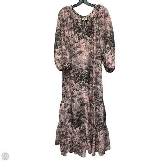 Dress Designer By Tuckernuck In Green & Pink, Size: M