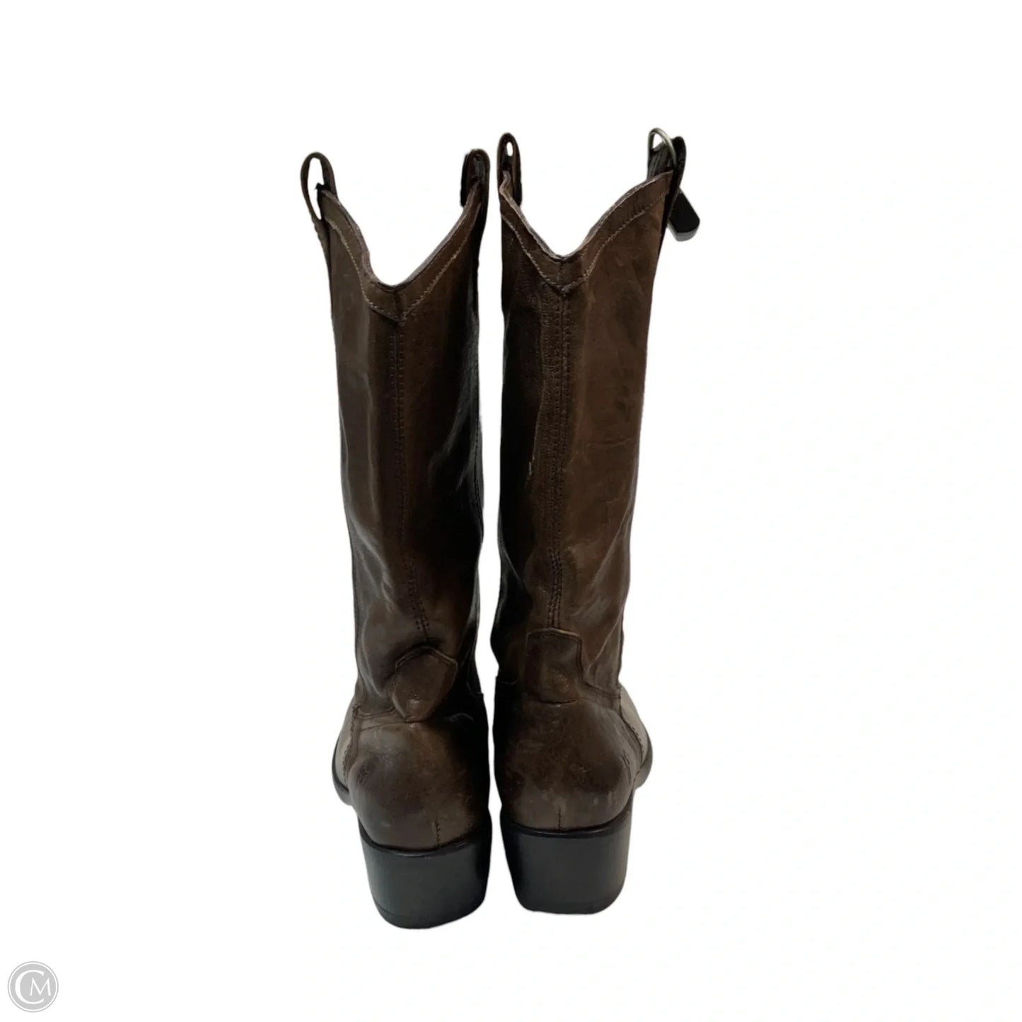 Boots Designer By Frye In Brown, Size: 9.5