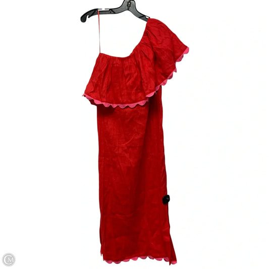 Dress Designer By Tuckernuck In Pink & Red, Size: Xs