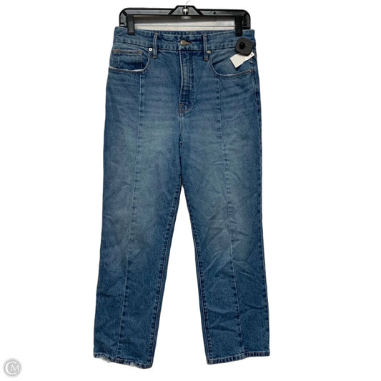 Jeans Straight By Good American In Blue Denim, Size: 6