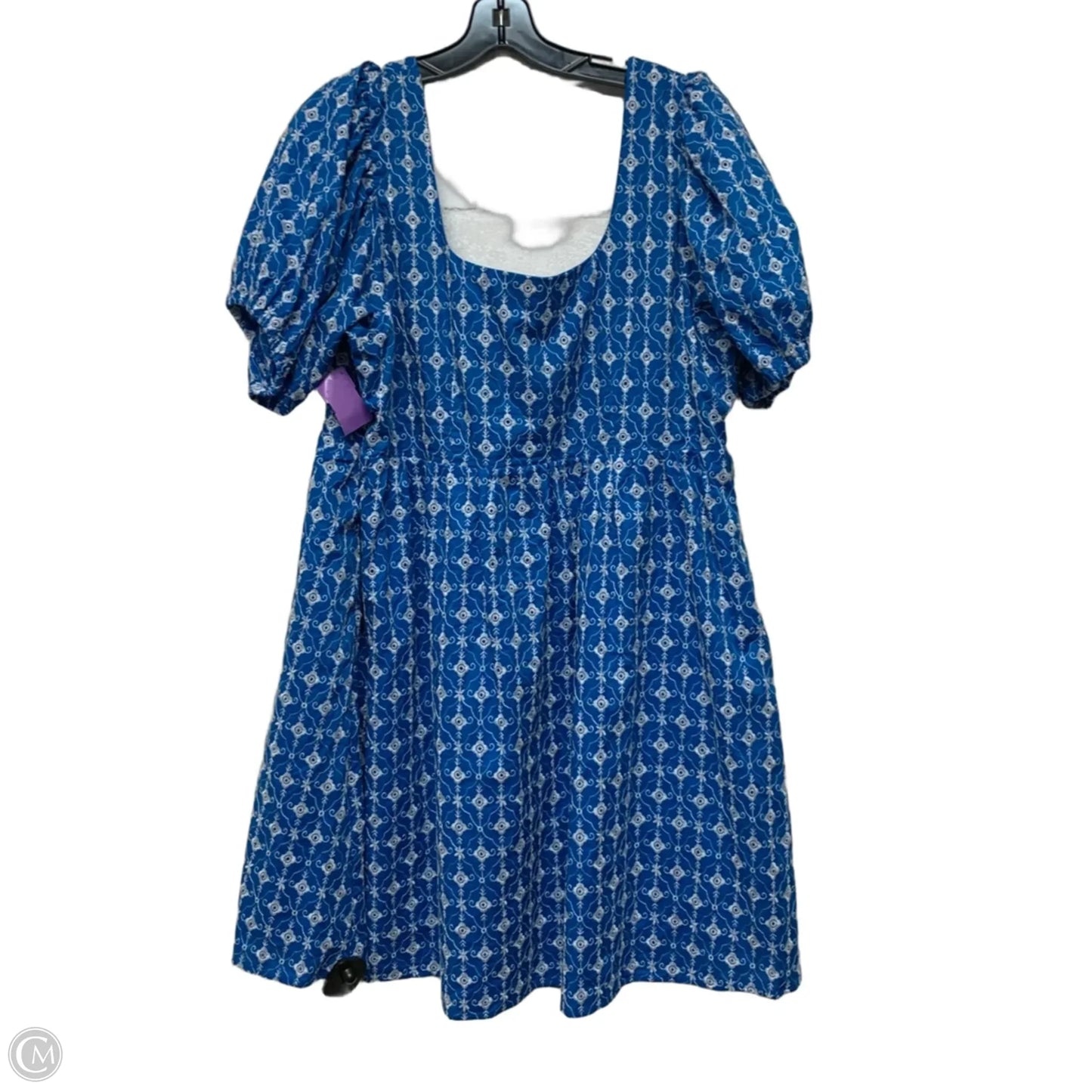 Dress Casual Short By Rhode In Blue & White, Size: Xxl