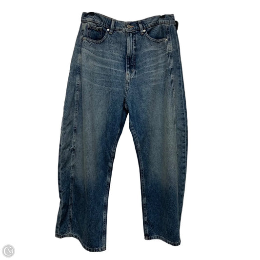 Jeans Wide Leg By Good American In Blue Denim, Size: 8