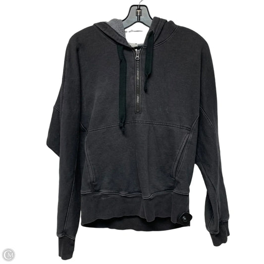 Sweatshirt Hoodie By Free People In Grey, Size: M