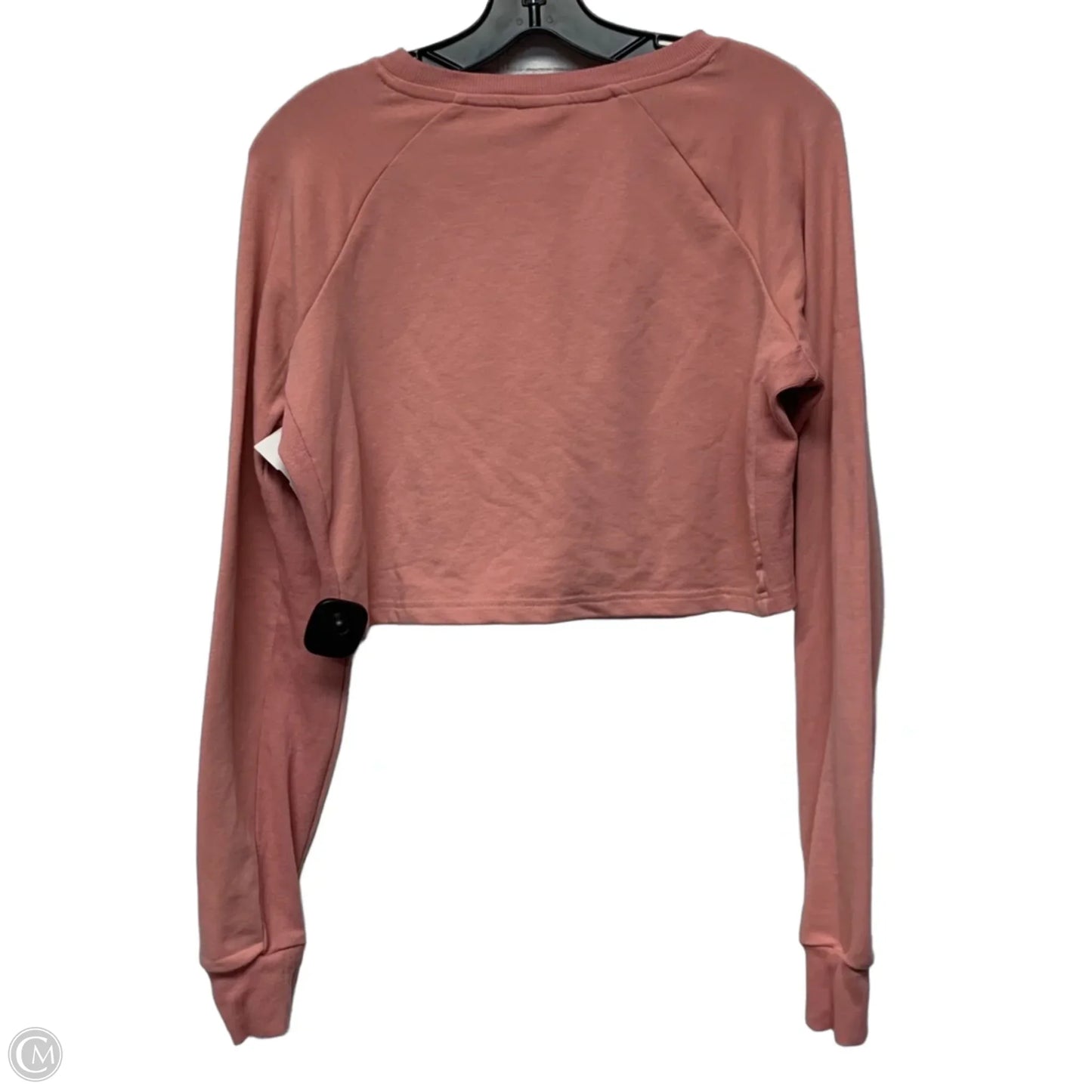 Athletic Top Long Sleeve Crewneck By Gym Shark In Pink, Size: M