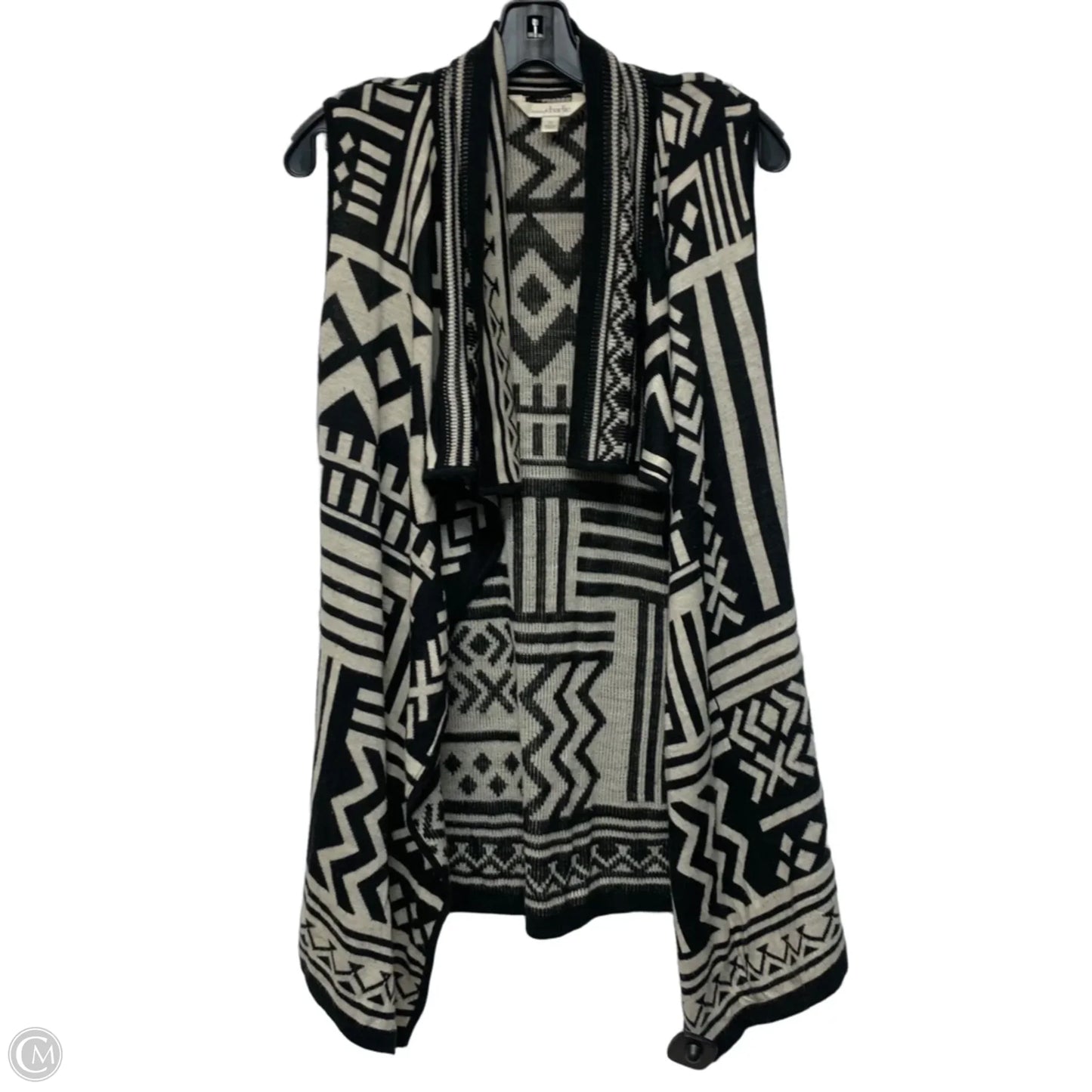 Kimono By Charming Charlie In Black & Cream, Size: S