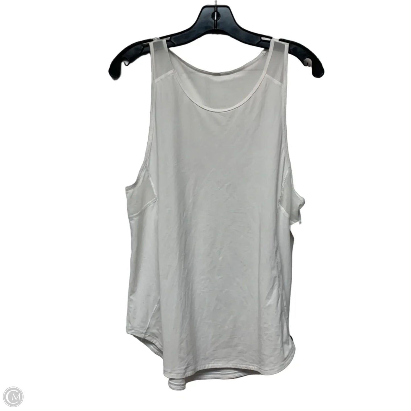 Athletic Tank Top By Lululemon In White, Size: L