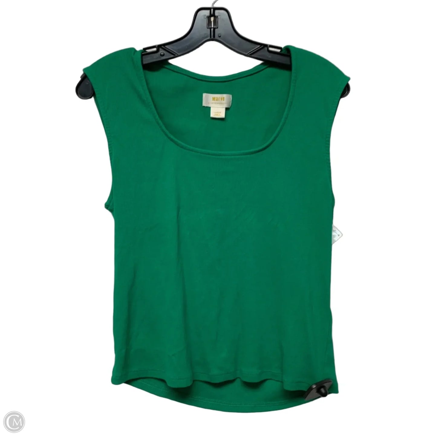 Top Sleeveless By Maeve In Green, Size: L