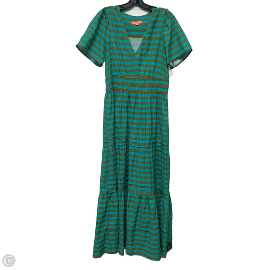 Dress Casual Maxi By Brooks Ave In Blue & Green, Size: Xl