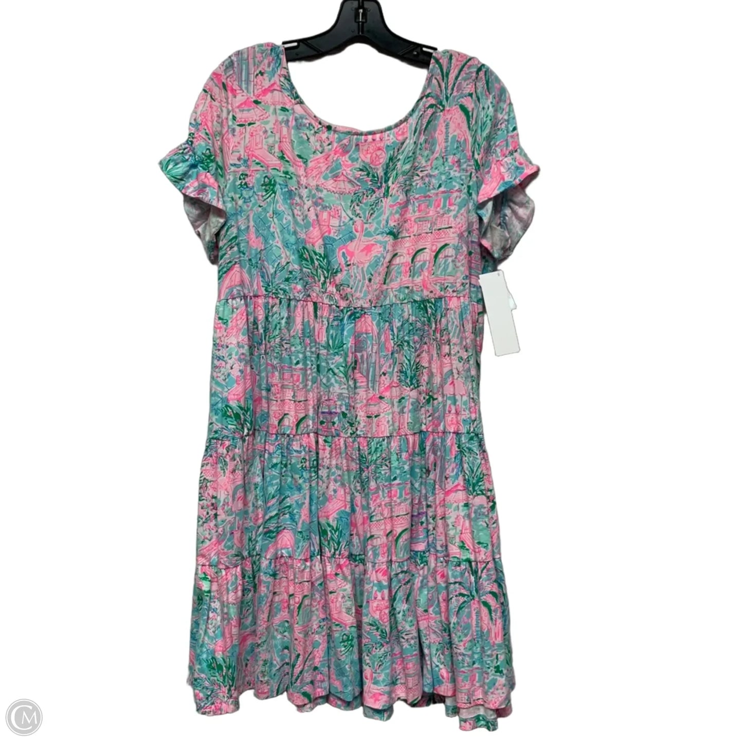 Dress Designer By Lilly Pulitzer In Blue & Pink, Size: Xl