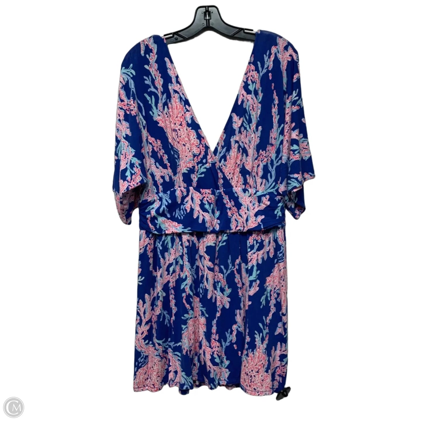 Dress Designer By Lilly Pulitzer In Blue & Pink, Size: Xl