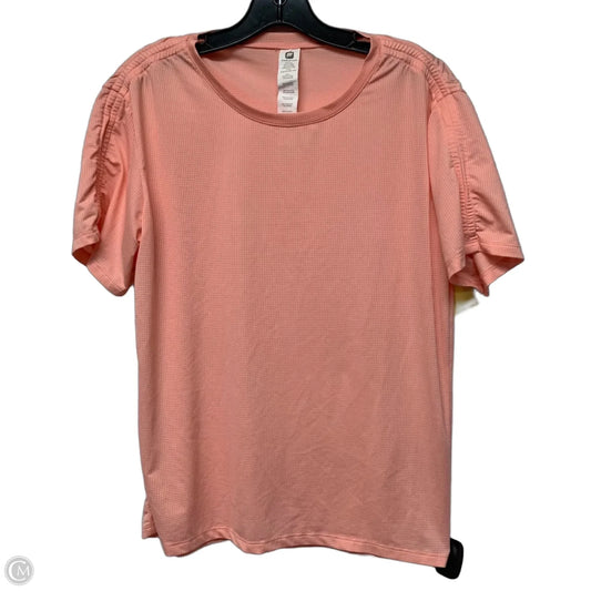 Athletic Top Short Sleeve By Fabletics In Pink, Size: S