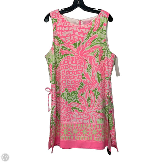 Dress Designer By Lilly Pulitzer In Green & Pink, Size: Xl