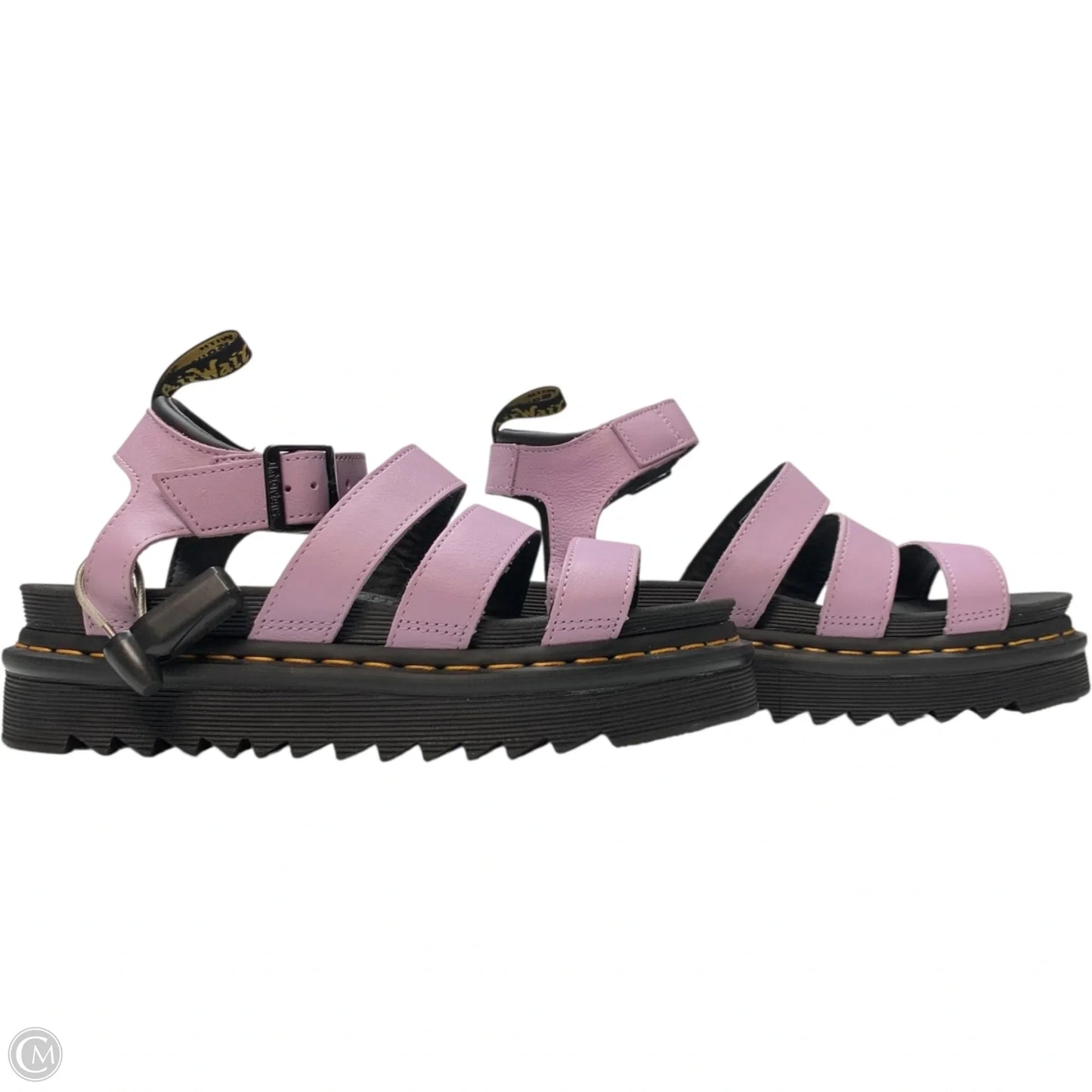 Sandals Designer By Dr Martens In Purple, Size: 8