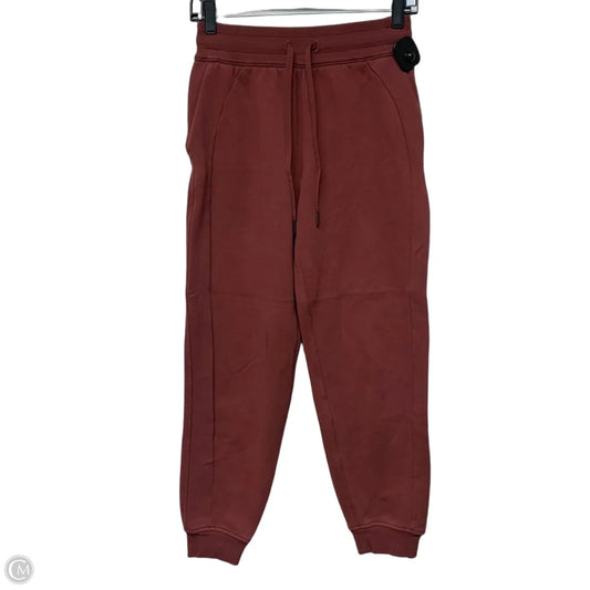 Athletic Pants By Lululemon In Red, Size: S