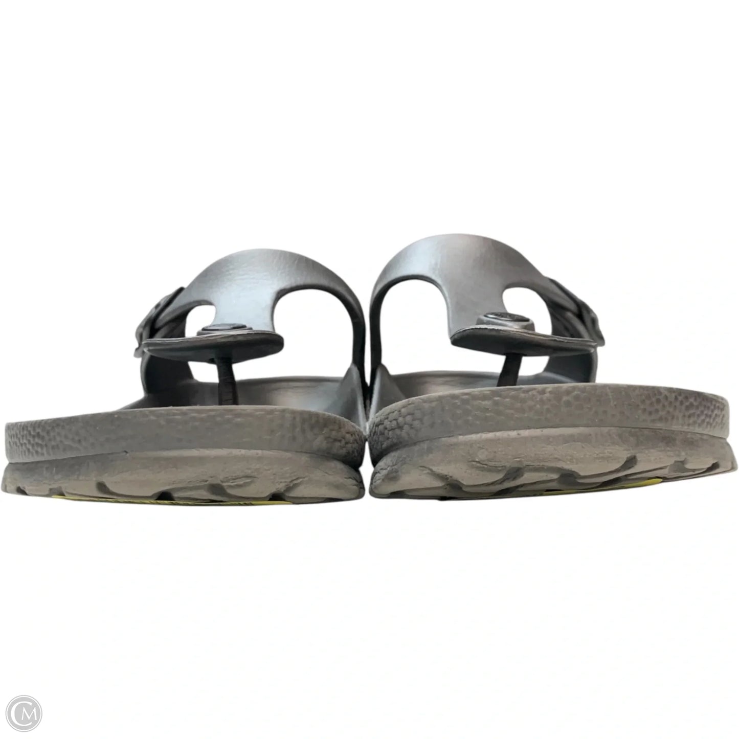 Sandals Flats By Birkenstock In Grey, Size: 8