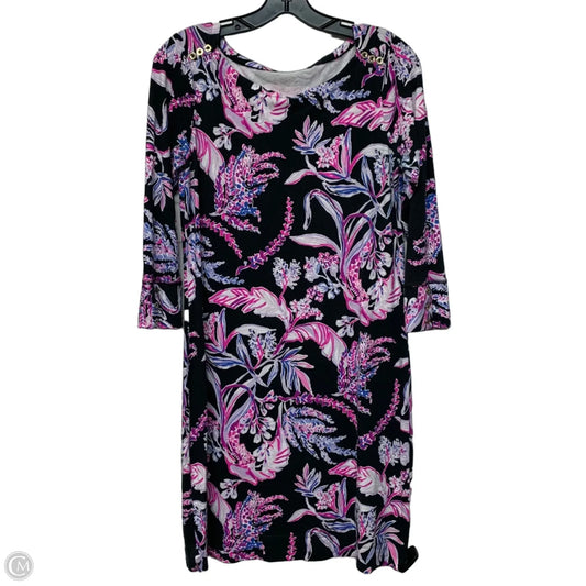Dress Designer By Lilly Pulitzer In Black & Purple, Size: M