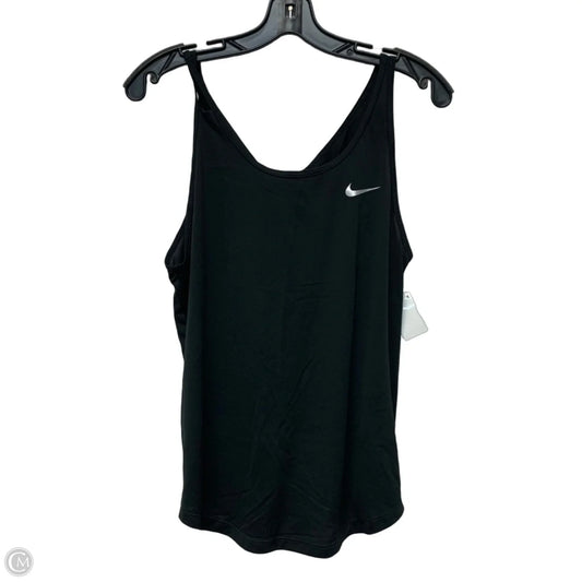 Athletic Tank Top By Nike In Black, Size: M