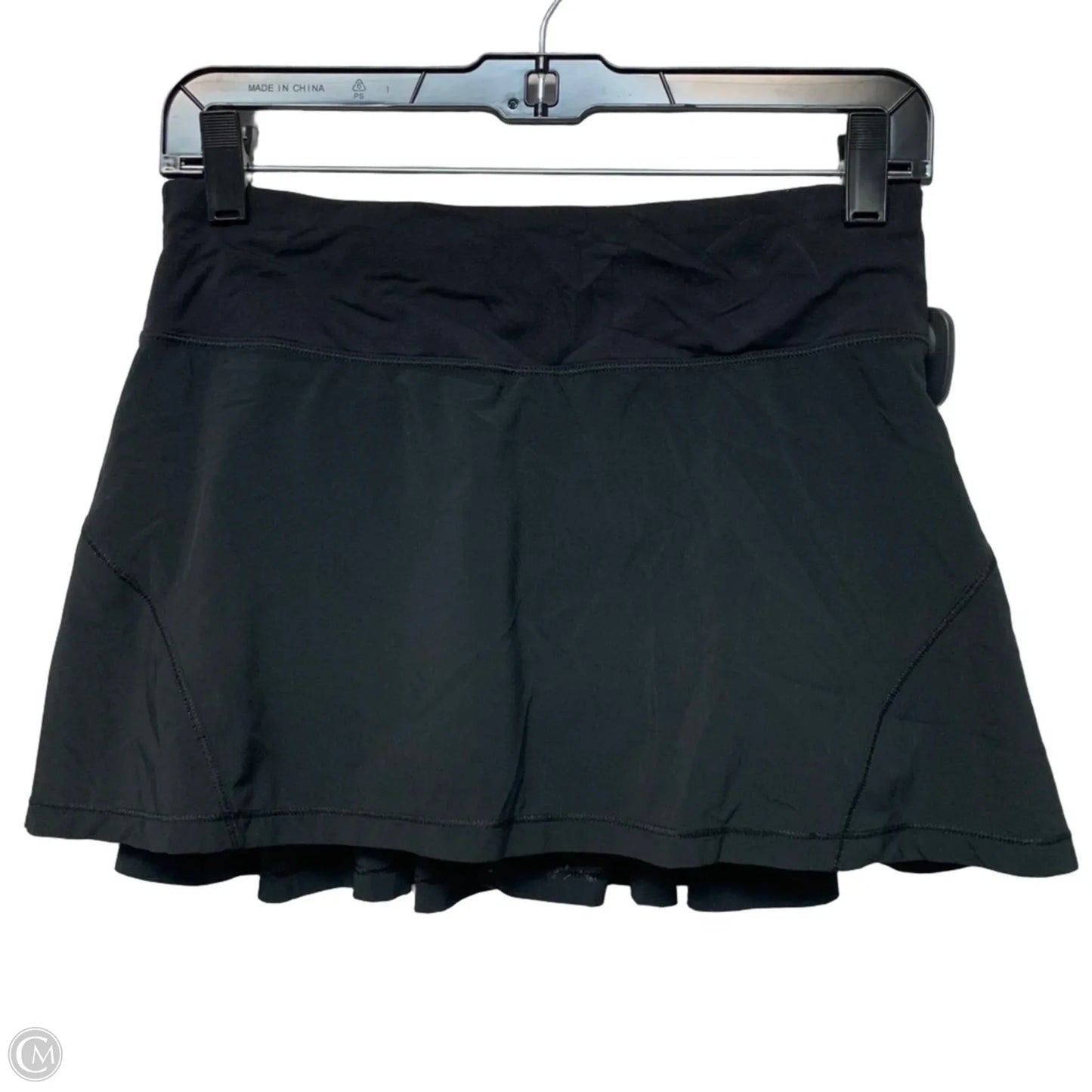 Athletic Skort By Lululemon In Black, Size: S