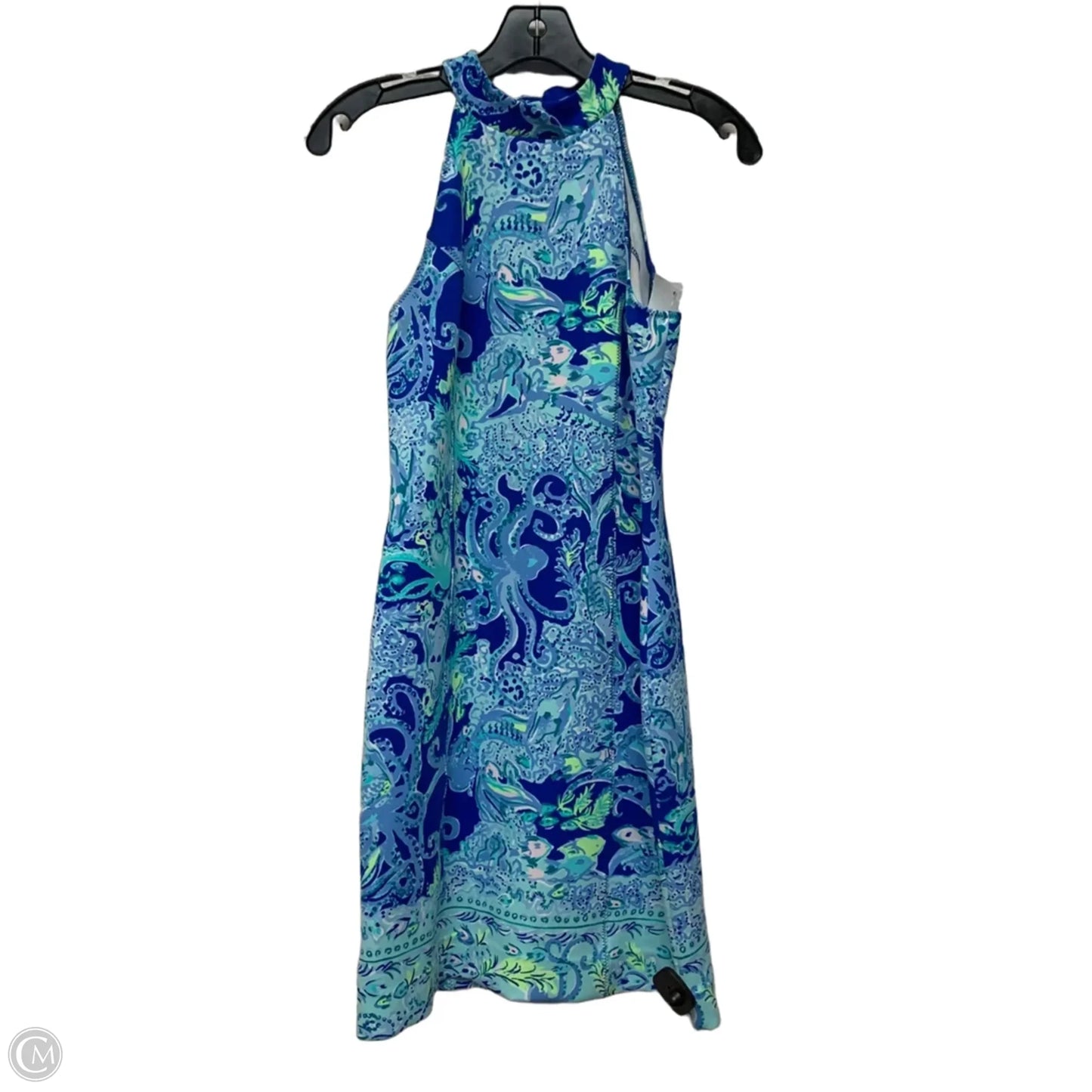 Dress Designer By Lilly Pulitzer In Blue & Green, Size: Xs
