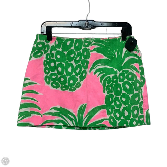 Skirt Designer By Lilly Pulitzer In Green & Pink, Size: S