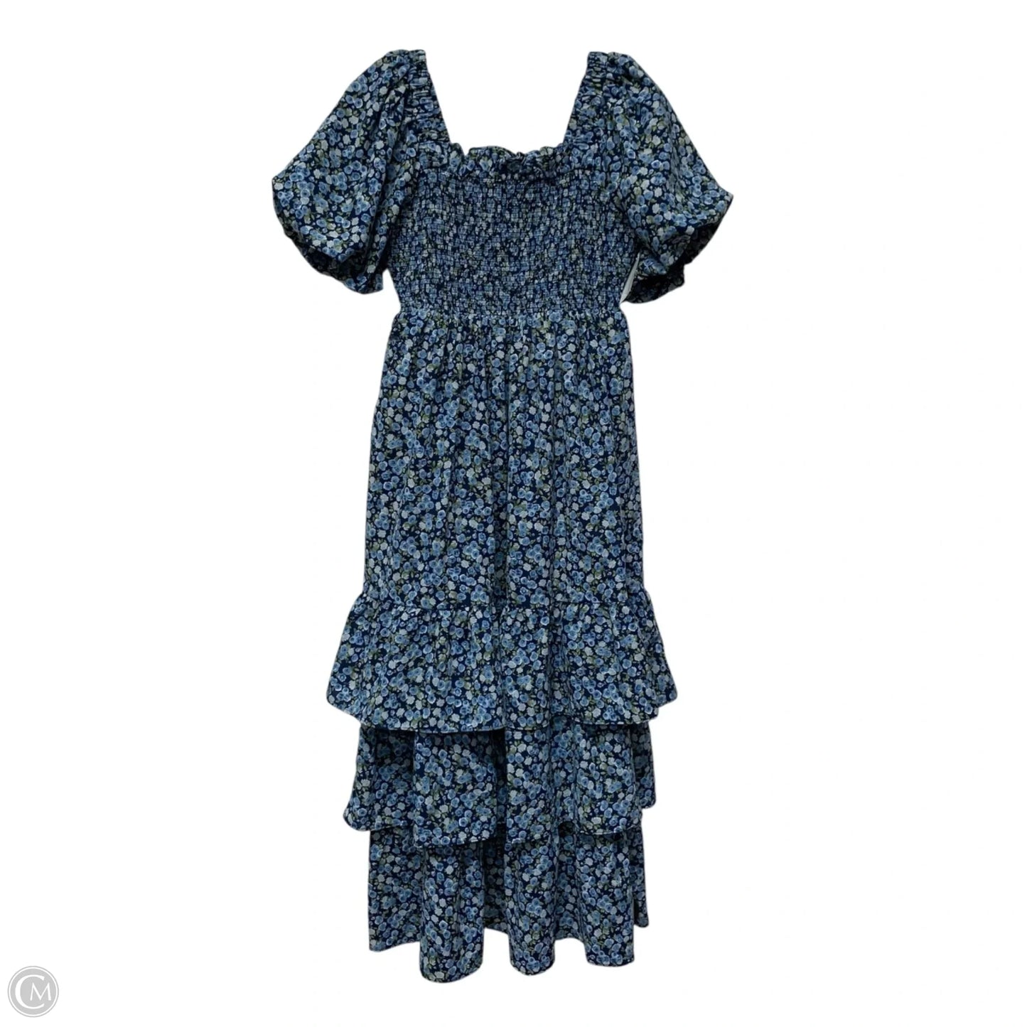 Dress Casual Maxi By English Factory In Blue & Green, Size: Xs