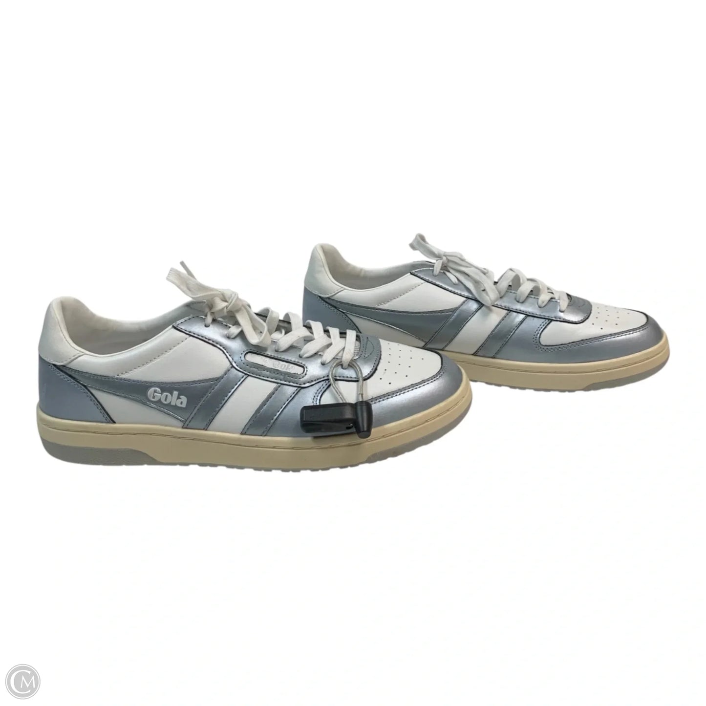 Shoes Sneakers By Gola In Silver & White, Size: 11