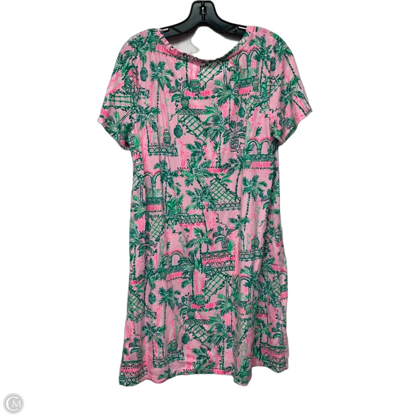 Dress Designer By Lilly Pulitzer In Green & Pink, Size: Xl