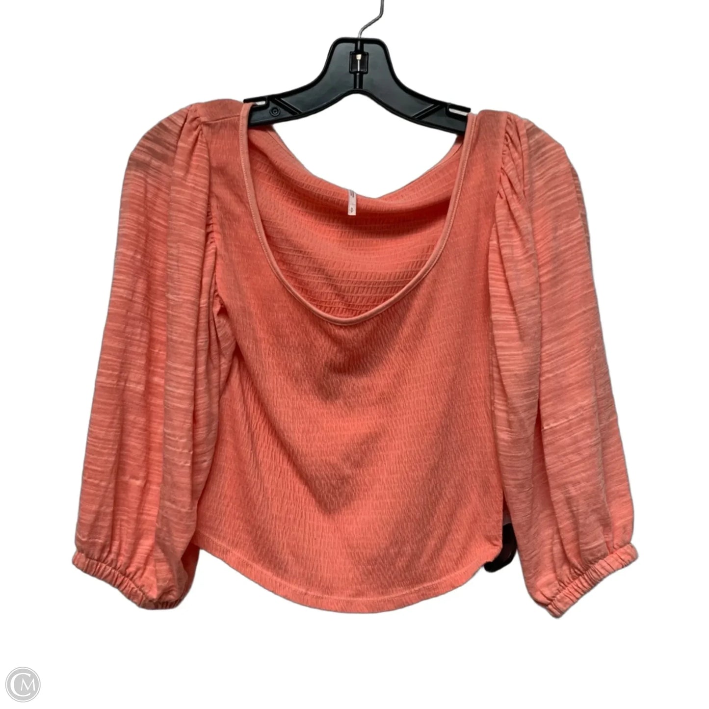Top Long Sleeve By Free People In Orange, Size: S