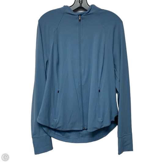 Athletic Jacket By Athleta In Blue, Size: Xl